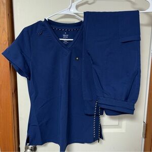 Navy Blue Scrub Set